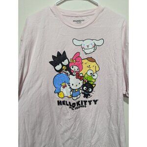 Hello Kitty & Friends By Sanrio Pink Tee Womens 2XL